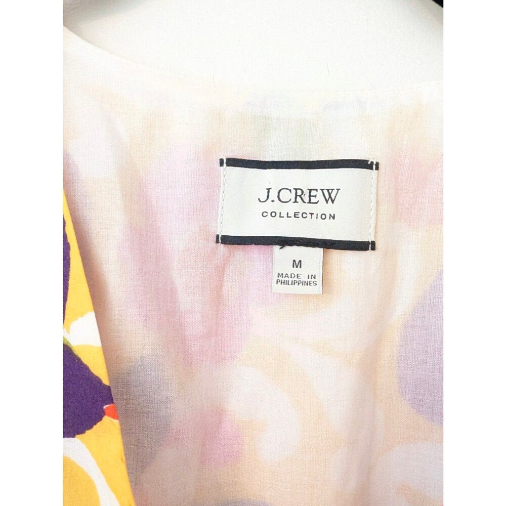 J.Crew Ruffle Wrap Top Ratti Curly Floral M - Picture 5 of 6